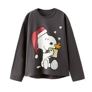 Zara Kids Snoopy Long Sleeve Shirt